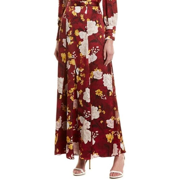 Alice + Olivia Athena Silk Maxi Pleated Skirt - Picture 5 of 11